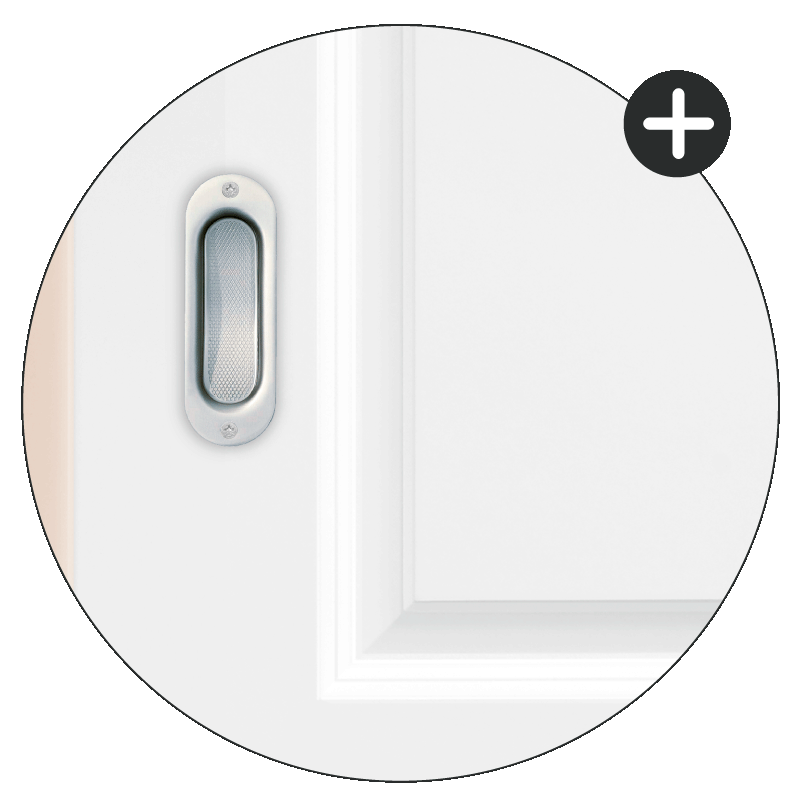 Elegance 03 Schiebetür inkl. Softclose & Türdämpfer Landhaustür RAL 9010